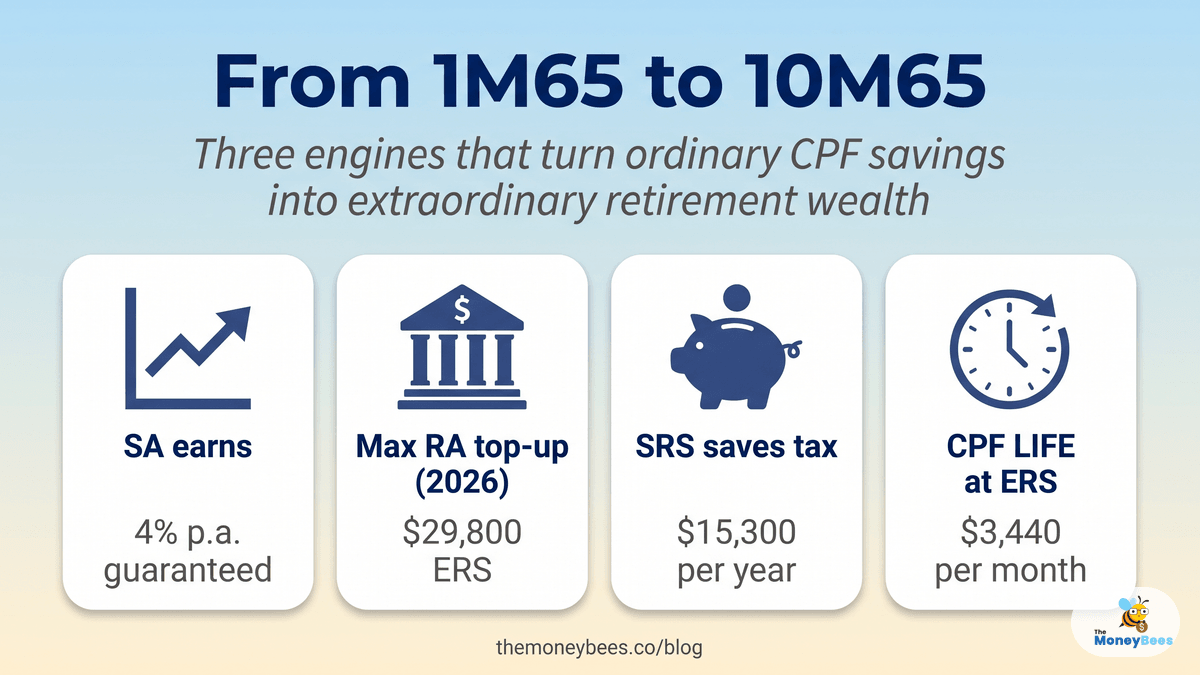 From 1M65 to 10M65: CPF wealth lessons (2026) - MoneyBees Blog